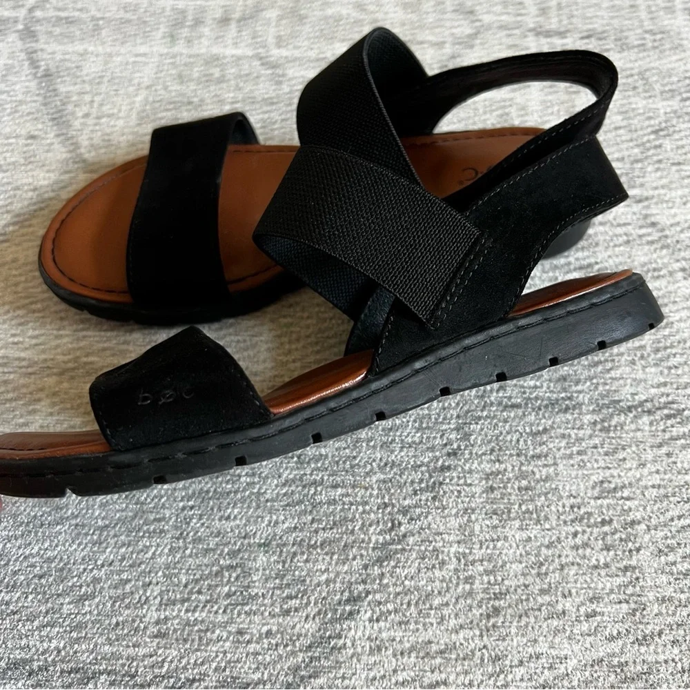 B.O.C Born Women's Black Brown Sandals Size 6 - Picture 3 of 10